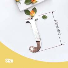 Silver Mirror Alphabet A-Z Wall Stickers - 10/15/20/30cm Tall Letters & Symbols Sold Separately, Dual-Layer Design: Reflective Acrylic Top + 1cm Thick Foam Base With Adhesive, Apply Together For 3D Effect Or Use Only Mirror Layer, Create Custom Words On Walls/Windows, Ideal For Marriage Ceremony Initials, Inspiring Messages In Work Areas, Romantic HOME Displays