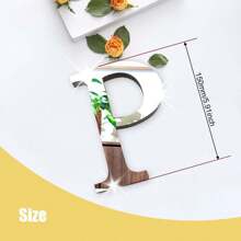 Silver Mirror Alphabet A-Z Wall Stickers - 10/15/20/30cm Tall Letters & Symbols Sold Separately, Dual-Layer Design: Reflective Acrylic Top + 1cm Thick Foam Base With Adhesive, Apply Together For 3D Effect Or Use Only Mirror Layer, Create Custom Words On Walls/Windows, Ideal For Marriage Ceremony Initials, Inspiring Messages In Work Areas, Romantic HOME Displays