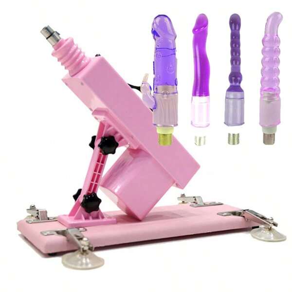 Macchina del sesso automatica per donne e uomini, set di vibratori con dildo, ugelli metallici, plug anale per pene, masturbatore maschile, giocattoli sessuali per adulti