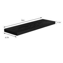 3 Pack Floating Shelves Wall Mounted Rustic Wood Shelves For Living Room Bedroom Kitchen - Multicolor - View 6