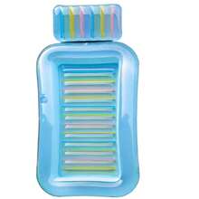 Aufblasbarer Sonnenliege Poolschwimmer, Erwachsene Poolschwimmreifen mit Kissen, 4-in-1 Sonnenliege Schwimmreifen, Sonnenliege für Wasserbälle Partygeschenke