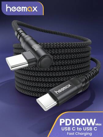 100W Max Type-C To Type-C Data Cable, Supports Super Fast Charging For S24, S23 Ultra, S22, S21 And Other Models; Honor PD Data Cable; 90 Degree Type-C Data Cable, Supports Fast Charging For 15/15 Plus/15 Pro/15 Pro Max; USB-C Charging Cable, Compatible With 16/16 Plus/16 Pro/16 Pro Max; Compatible With 16, 16 Pro Max, 15, 15 Plus, 15 Pro, 15 Pro Max; Compatible With Redmi And OnePlus Chargers.