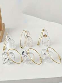 1 Pezzo Capsula Commemorativa Trasparente Per Gatti - Design Viso Carino Con Anello Per Appendere - Regalo Commemorativo Per Amanti Dei Gatti, Conserva I Peli Del Tuo Animale Domestico A Lungo Termine, Design Emozionale, Chiusura Sicura, Memoriale Per La Perdita Del Tuo Animale Domestico