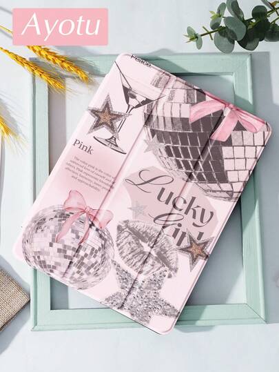 Ayotu Junk Cherry 保护套，兼容三星 Galaxy Tab/iPad、iPad 第 9/8/7 代 10.2 英寸、新款 iPad 第 10 代，具备自动唤醒/睡眠功能，四角防摔保护