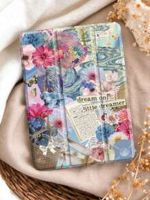Junk Flower Case Compatible With IPad Pro 11‑Inch 2024 (M4),IPad 10th Generation ,IPad 9th/8th/7th Generation 10.2 Inch Cover ,Compatible With Samsung Galaxy Tab S7 11 Inch,With Auto Wake/Sleep,Four Corners Anti-Fall,Built-In Pen Tray