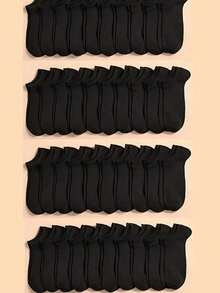 40 paquetes Calcetines unisex de unicolor calcetines tobilleros suaves y ligeros para hombres y mujeres Calcetas paquete Algodón Deportivos Casual - Unico - Ver 18
