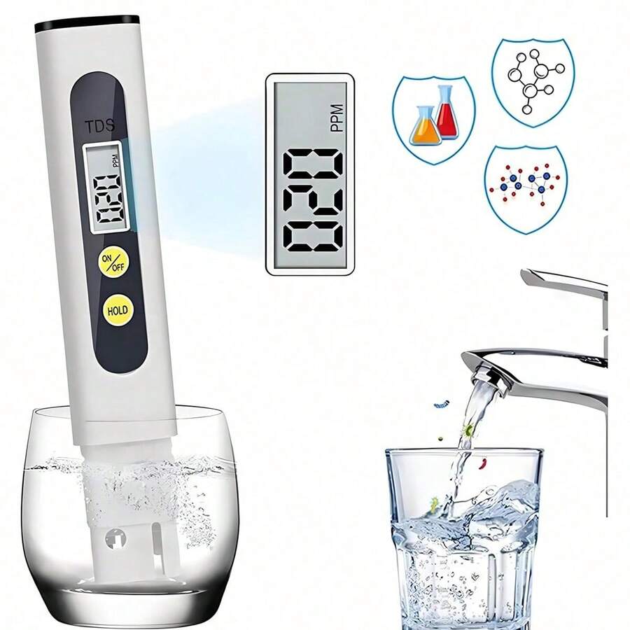 Professional Water Tester For Drinking Water - Accurate TDS Meter Digital Water Tester (0-9999 Ppm) - 1 Sec Instant Read - 1 cái - Xem 1