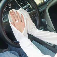 1 Pair Women's Summer Anti-UV Arm Sleeves, Versatile Breathable Horseshoe Shaped Gloves, Summer Driving Gloves, Quick Dry Outdoor Driving Long Sleeve Covers, Women's Gift, Sport Gloves - Multicolor - View 15