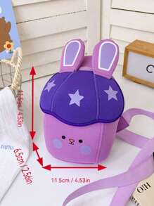 1 pieza Bolso de hombro ligero para niños, Bolsa impermeable pequeña, Bolso cruzado lindo, Bolsa de almacenamiento mini de dibujos animados, Regalo ideal de cumpleaños/vacaciones