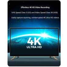 Lenovo Thẻ nhớ tốc độ cao TF102 U3 V30 Camera giám sát độ nét cực cao 4K đa năng đọc 100MB/giây - Đỏ và đen - Xem 3