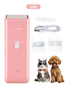 Tosa Elétrica para Animais de Estimação, Tosadora Sem Fio Recarregável Profissional para Cães, Tosadora de Baixo Ruído para Animais de Estimação Pequenos e Grandes, Máquina de Tosa para Gatos, Kit de Tosa para Animais de Estimação, À Prova d''Água IPX7