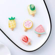 5/10 Stücke kreative transparente Obst Kühlschrankmagnete, bunte Sommer Obst Party, Obst Eis Kühlschrankmagnet, Memo Board Whiteboard Dekorationsmagnete, geeignet für Geburtstagsparty, Hochzeit, Heim Dekoration Aufkleber