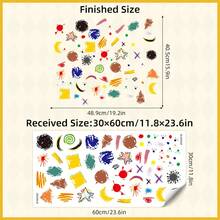 返校墙贴儿童礼物，儿童房星系墙贴 - 卡通行星和星星可移除太空儿童房装饰男孩/女孩卧室装饰教室装饰