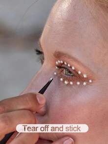 Self Adhesive Pearl Stickers Flat Back Pearls For Craft Hair Face Makeup Nail Cell Phone Scrapbooking Decor