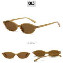 LANTEEM 1 Stück modische kleine ovale Rahmen Brille, vielseitig einsetzbar, Vintage Damen Brille als Reise, Urlaub und Strand Accessoire