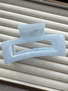 3pcs 10cm/3.94in Pink, White, Blue Large Square Water Wave Women Hair Clips, High Quality Elegant Minimalist Ombre Hair Accessories Suitable For Daily, Casual, Party, Work, Vacation, Face Washing, Makeup, Outfit Matching, All Seasons