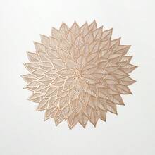 2pcs/4pcs/6pcs Leaf Pattern Heat Insulation Round Placemats And Table Mats, Hotel Restaurant Decor Heatproof Non-Slip Kitchen Table Mats, Customized Dining Table Pads - Combination Of Leaves - View 8