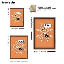 1 Pc, Custom Photo, Polished Plexiglass Wooden Frame,It Is Very Suitable For Halloween Home Decoration,Personalized Canvas Printed Poster Art, Perfect For Families, Couples, Pets' Memories, The Perfect Gift For Halloween Commemoration