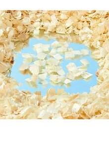 100g-500g Hamster Pet Sawdust, Hamster And Small Pet Shavings Deodorizer, Odor Removal, Moisture Absorbing Pad, Odorless And Dust-Free, Deodorizing Paper Dustproof Sawdust, Wooden Substrate | Absorbent Mattress, Pet Warming Pad, Sawdust, Suitable For Rabbits And Cats. - Yellow - View 7