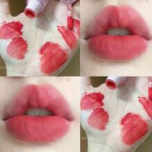 哑光天鹅绒唇彩，天鹅绒哑光唇膏，外观自然，适合初学者、学生、学校、生日和情人节礼物 - 彩色 - 查看 5