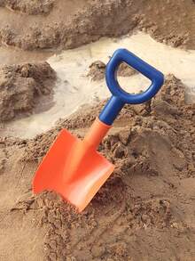 1pc Kids Beach Shovel Toys For Digging Sand, Dirt, Hard PP Material, Play Water Digging Tools, Suitable For Sand Play At The Beach Or Outdoor, Suitable For 3-6-12 Years Old Babies, Boys And Girls Universal, Baby Shovels