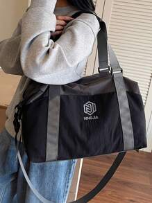 Bolsa de Viagem Multiuso, Bolsa de Armazenamento de Roupas de Grande Capacidade Unissex com Alça de Ombro Destacável e Ajustável, Adequada para Esportes, Fitness, Bolsa de Viagem para Acessórios Escolares e Materiais Escolares