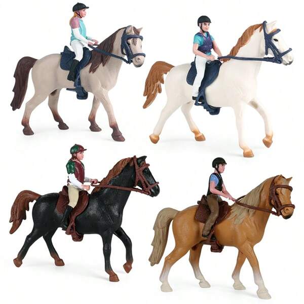 Simulated Farm Animal Horse Model Toys, Hollow Thousand Mile Horses, Galloping Horses, Children's Cognitive Education Toys, Halloween And Christmas Decoration Gifts