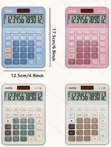 1 个高清计算器，倾斜设计，防眩光屏幕，易于查看，适合学生和专业人士，小巧耐用，非常适合家庭、办公室和学校。