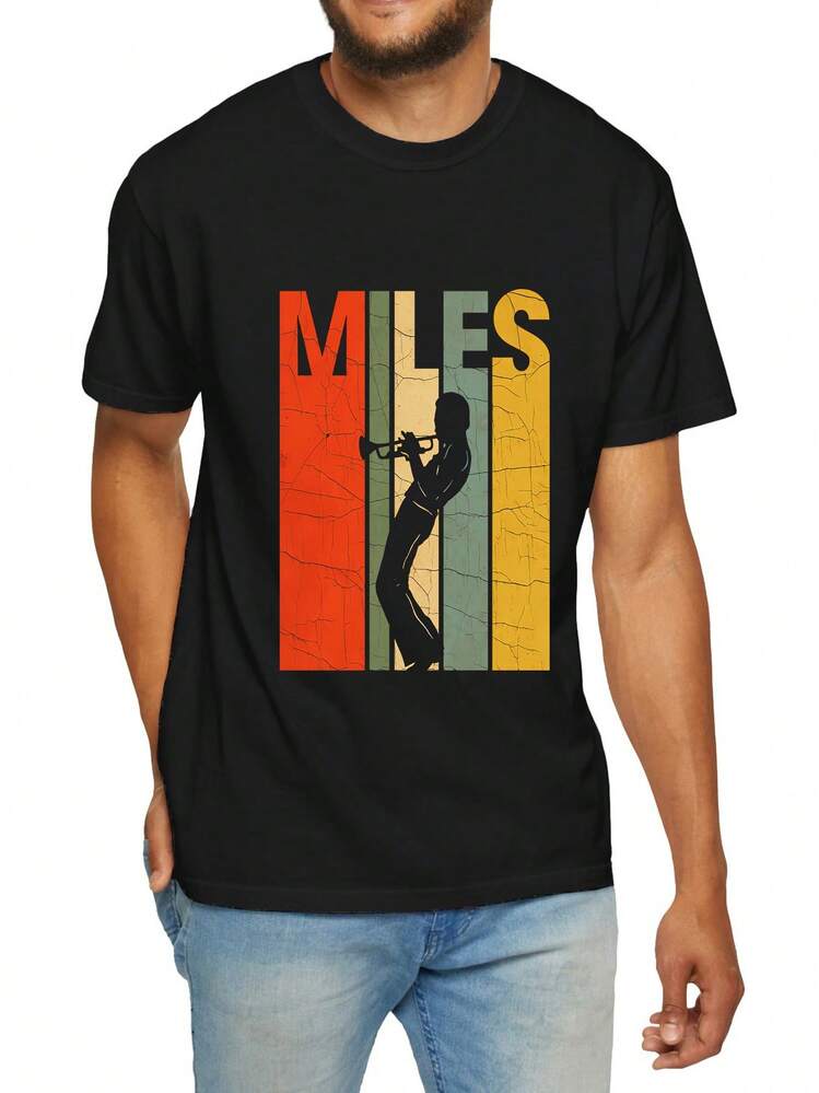Camisetas casuales de manga corta y cuello redondo para hombres en verano. - Negro - Añade 8