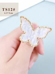 1 件戒指托调色板树脂壳板指甲油 UV 凝胶漆绘图颜色混合，指甲凝胶展示调色板美甲配件、美甲用品、美甲工具、美甲工具、返校、指甲、按压指甲的美甲工具 - 彩色 - 查看 16