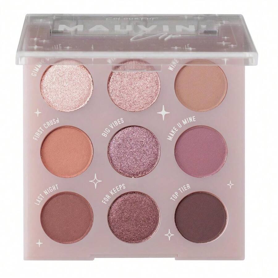 ColourPop Going Coconuts Nude Eyeshadow Palette - Cool-Toned Brown Eye Makeup Palette With 9 High-Pigment Matte And Shimmer Eyeshadow Finishes - Ultra-Velvety, Long-Wearing Formula (0.3 Oz)