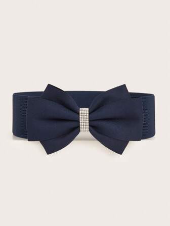 1 pièce Ceinture à boucle en nœud pour femmes, accessoire de mode casual, grandes tailles, été, école