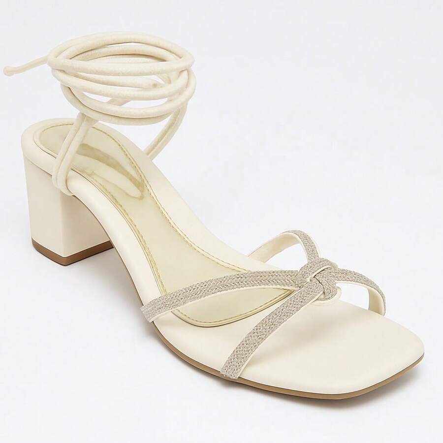 Women Heeled Sandals - 白色 - 查看 1