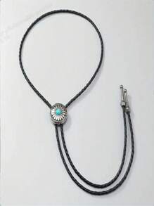 1 buc Unisex Albastru Celtic Model Turcoaz Pandantiv Stil Texas American West Cowboy Bolo Tie Cravată Metalică 1 buc
