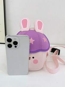 1 pieza Bolso de hombro ligero para niños, Bolsa impermeable pequeña, Bolso cruzado lindo, Bolsa de almacenamiento mini de dibujos animados, Regalo ideal de cumpleaños/vacaciones