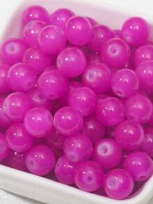 100szt 8mm Przezroczyste szklane koraliki do tworzenia biżuterii DIY Bransoletka Naszyjnik