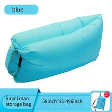 1 pieza Sofá inflable, Sofá para exteriores, Sofá perezoso portátil, Sofá de aire, Saco de dormir inflable plegable - Multicolor - Ver 6