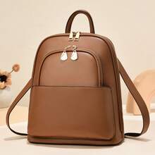 Women Fashion Backpacks - 咖啡 - 查看 1