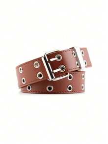 Children & Teenagers' Fashionable Double Buckle Belt, Retro Personalized Accessory, Matching Jeans And Other Outfits, Streetwear Style - Multicolor - View 11