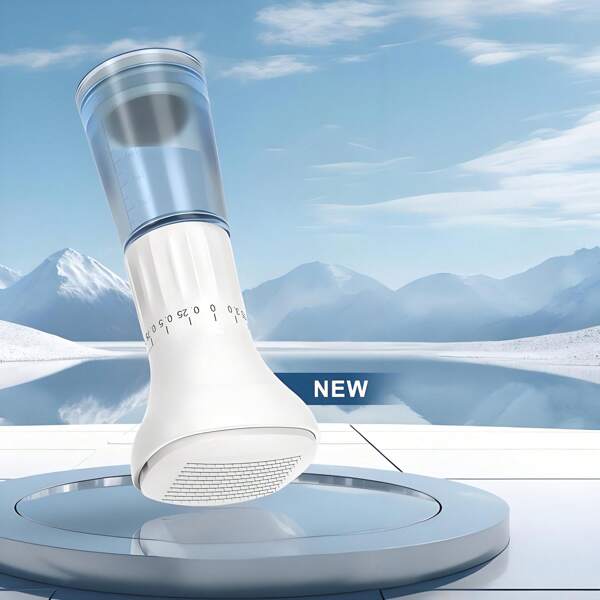 ASUNDOM [Mis à jour 2025] Micro-aiguilles en titane Derma Roller avec espace de rangement de 10 ml - Outil de soins de la peau à micro-aiguilles réglable, rouleau de micro-aiguillage pour hommes et femmes (blanc)