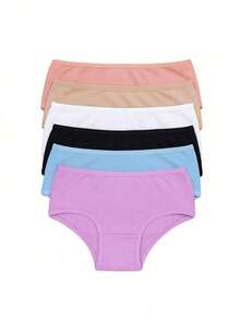 Kit 7 Cotton Panties For Girls, Juju Children's And Youth, 2 To 14 Years Old, Comfortable - Nhiều màu - Xem 4