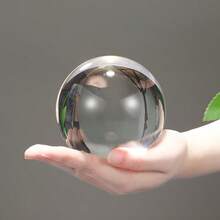 100/80/50mm, K9 Transparent Crystal Ball, Suitable For Home Living Room And Office Decoration, Magic, Photography Ball, Transparent Contact Juggling Ball, Feng Shui, Perfect Christmas And Valentine's Day Gift And Home Decoration - 透明 - 查看 7