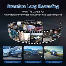 Dual Lens Dash Cam With Night Vision, Dual 1080P Front And Embedded Cameras, Wide Angle Car DVR, 3.16" IPS Screen, 24-Hour Motion Sensor Parking Mode, 32GB Memory Card Loop Recording Battery Capacity 150mAh