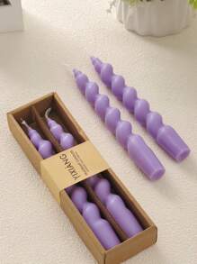 2 piezas de decoración del hogar, velas de aromaterapia de tallo largo, velas en espiral de color púrpura, velas perfumadas de cera de soja, de alta calidad y sin humo, para decoración del hogar, de la habitación, de boda, de sobremesa, regalo perfumado