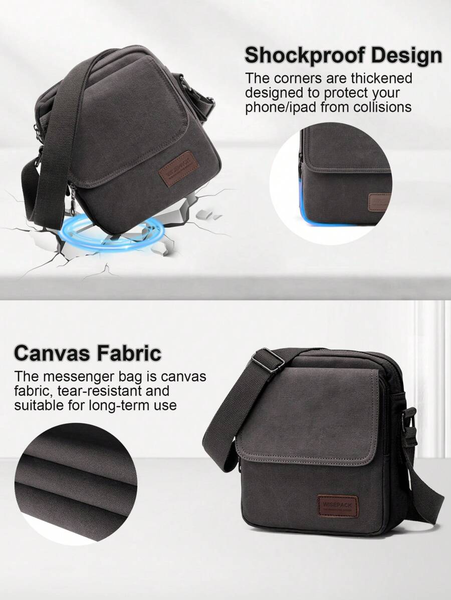 Borse a tracolla grandi da viaggio con più tasche per ragazze e ragazzi, borsa da vita alla moda con cintura regolabile per studenti, borsa a tracolla impermeabile da viaggio, borsa da petto leggera, borsetta da spalla per uso esterno, per scuola e lavoro