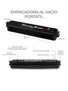 Máquina de Sellado al Vacío Automatica para alimentos, con 10 bolsas - Tipo de Enchufe A USA (110-127V) - Ver 9