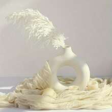 10/15 Pieces Of Artificial White Pampas Grass - Artificial Pampas In Vases That Do Not Fall Off - Versatile Featherless Decoration For Christmas, Thanksgiving, New Year, Valentine's Day, Mother's Day - Perfect For Weddings, Holiday Decorations - White - View 2