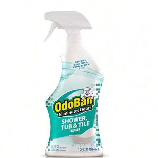 32 Oz. Shower, Tub And Tile Cleaner, Powerful Foaming Bathroom Cleaner For Hard Water Stains, Soap Scum, Calcium