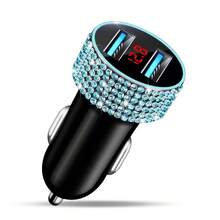 1pc 2-Port/4-Port/6-Port/8-Port Car Charger, Diamond Bling Bling 3-In-1 Charging Cable, Fast Charging, Type C, USB, Car Adapter, USB A To Type C, Type C To Type C Compatible With Phones, Dashcam, GPS, Men/Women Holiday/Birthday Gift