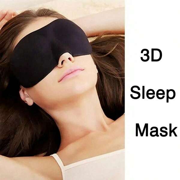 1 Stück 3D konturierte Schlafmaske, Unisex | Weich & tragbar | Gewölbtes Verdunkelungsdesign zur Entspannung | Reise- und Heim-Nickerchen Augenmaske, Essentiell für Reise & Zuhause! 3D konturierte Schlafmaske, Unisex | Verdunkelung & Entspannung | Weiche & tragbare Nickerchen Augenmaske